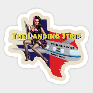 The Landing Strip Gentleman's Club Sticker